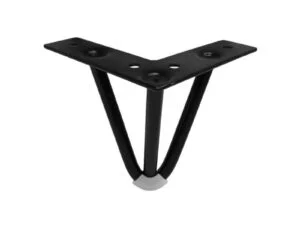 Μεταλλικό Πόδι Επίπλου Black Ματ Ύψος 10cm – TO-9910