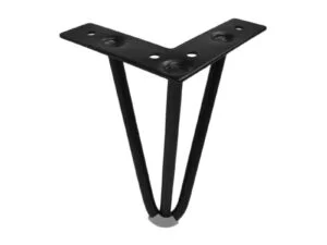 Μεταλλικό Πόδι Επίπλου Black Ματ Ύψος 15cm TO-9915