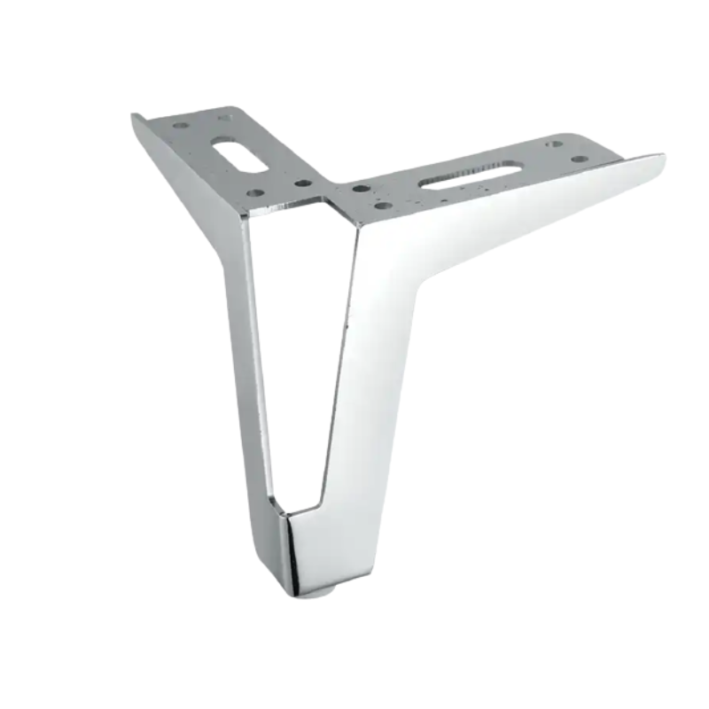 Μεταλλικό Πόδι Επίπλου Γωνιακό Νίκελ Ύψος 12cm TO-181