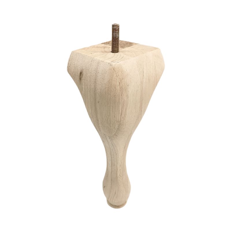 Ξύλινο Πόδι Επίπλου Καμπυλωτό Ύψος 25cm - 8901