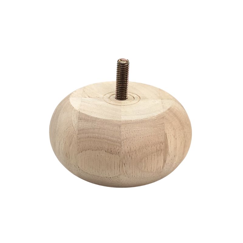 Ξύλινο Πόδι Επίπλου Στρογγυλό Ύψος 5,7cm - 9005