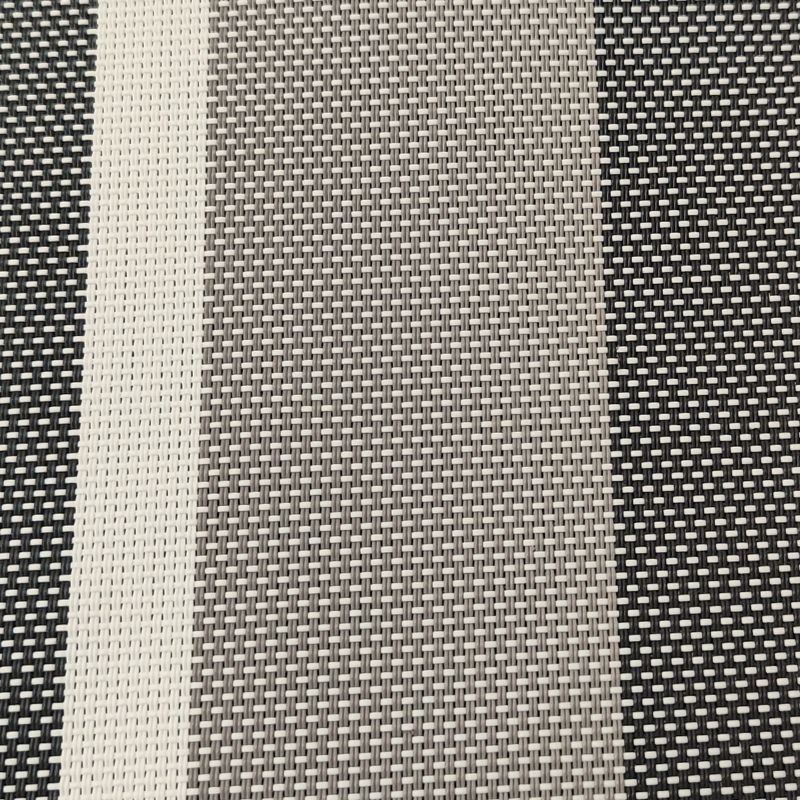 Ύφασμα Εξωτερικού Χώρου Διάτρητο Ριγέ Μπεζ με Εκρού 2×1 κωδ 800