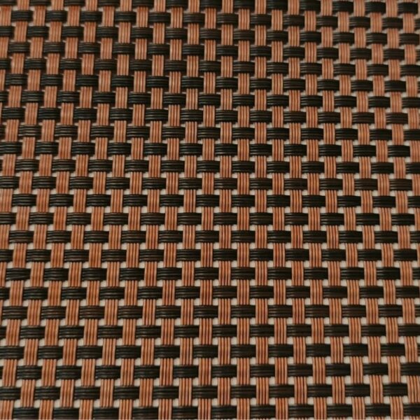 Ύφασμα Εξωτερικού Χώρου Διάτρητο Χαλκός Με Μαύρο 4×4 κωδ 5115