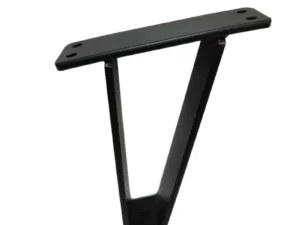 Μεταλλικό Πόδι Επίπλου Κυρτό Μαύρο 15cm Salo – 7183 | 6868-314