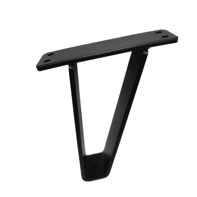 Μεταλλικό Πόδι Επίπλου Κυρτό Μαύρο 15cm Salo - 7183 | 6868-314