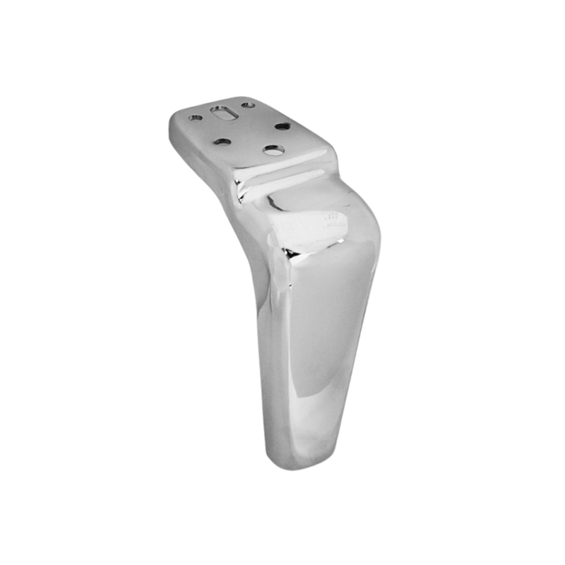 Μεταλλικό Πόδι Επίπλου Γωνιακό 90° Νίκελ Ύψος 14cm Salo 7101 | 6868-968