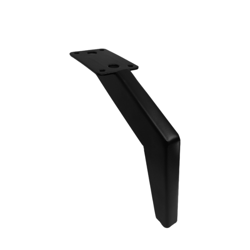 Μεταλλικό Πόδι Επίπλου Με Ανοιχτή Γωνία Μαύρο Ύψος 15cm Salo-083 6868-311