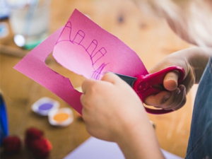 Ψαλίδι Παιδικό Για 6+Ετών Ροζ Fiskars SoftGrip Kids Scissors 13cm 1064070