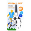 3. Ψαλίδι Αντικολλητικό Παιδικό Για 6+Ετών Άσπρο Με Μαύρο Fiskars Non-stick SoftGrip General Scissors 13cm 1023913