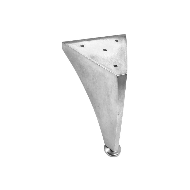 Μεταλλικό Πόδι Λοξό Νίκελ Ύψος 14,5cm - 7085