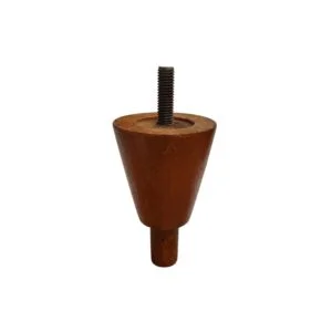 Ξύλινο Πόδι Επίπλου Άτριφτο Καφέ Ύψος 10cm - X-317