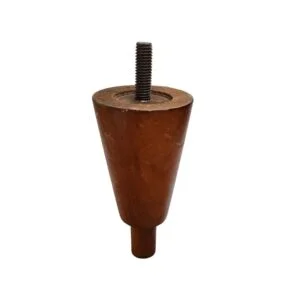 Ξύλινο Πόδι Επίπλου Άτριφτο Καφέ Ύψος 12cm - X-318