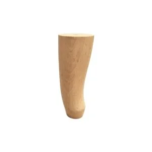 Ξύλινο Πόδι Επίπλου Άτριφτο Λοξό Ύψος 14cm - X-320