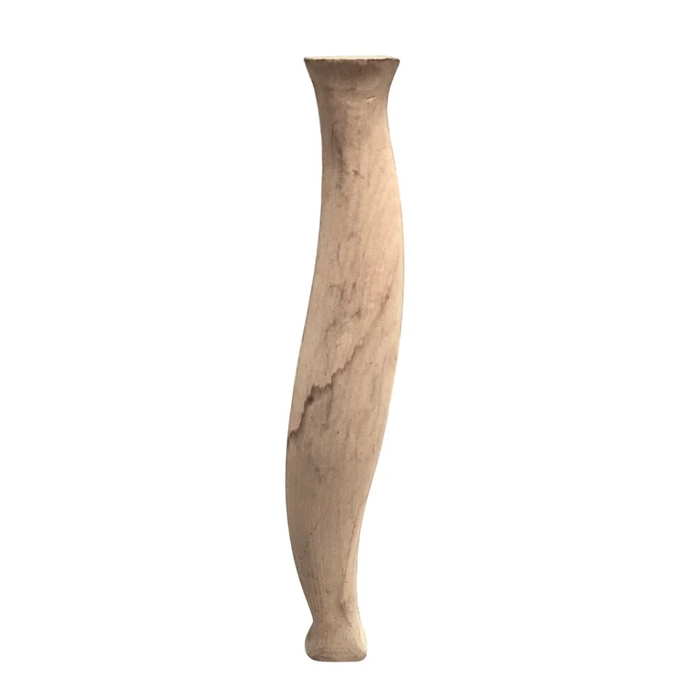 Ξύλινο Πόδι Επίπλου Άτριφτο Λοξό Ύψος 33cm - X-321