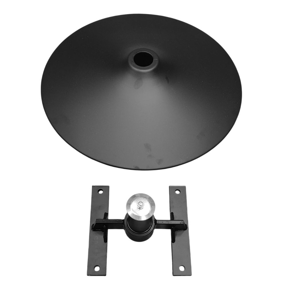 Περιστρεφόμενη Βάση Επίπλου Μαύρη Από Μέταλλο Κατάλληλη Για Πολυθρόνες Φ55cm x Ύψος 17,5cm - CB-B02-B