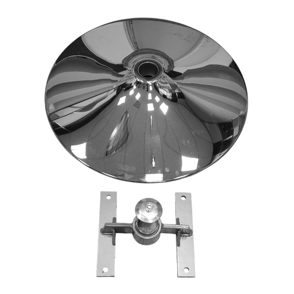 Περιστρεφόμενη Βάση Επίπλου Νίκελ Από Μέταλλο Κατάλληλη Για Πολυθρόνες Φ55cm x Ύψος 17,5cm - CB-B02-N