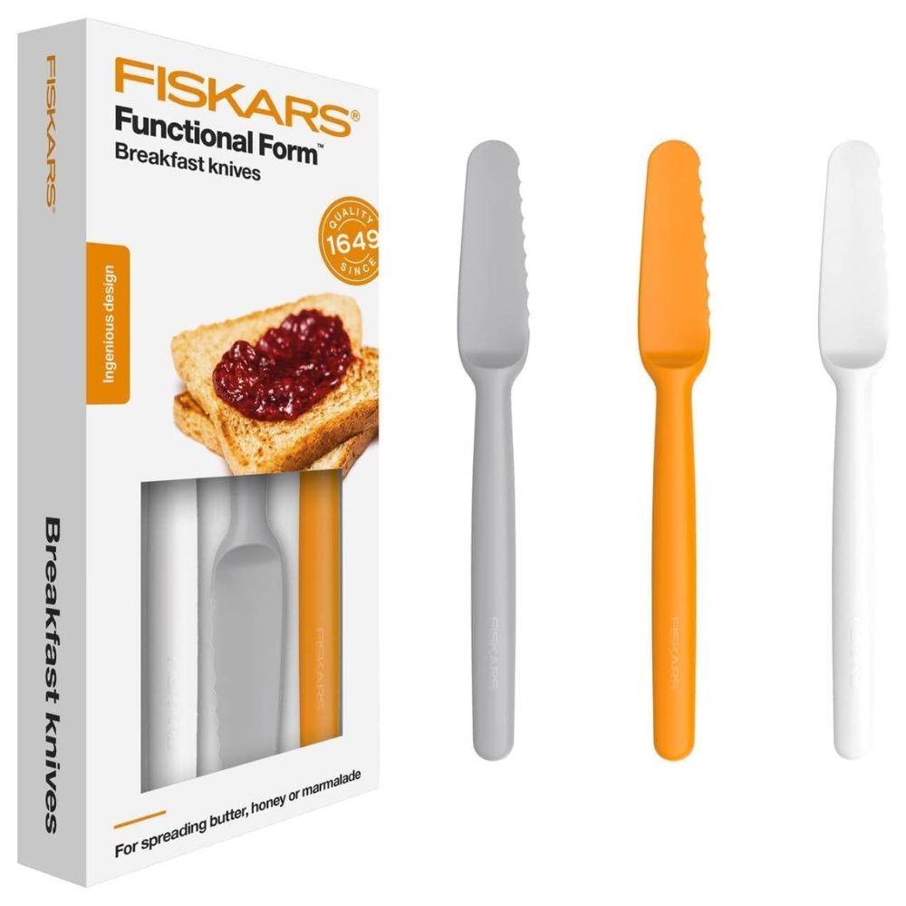Σετ 3 Πλαστικά Μαχαίρια Επάλειψης Fiskars Functional Form 1016121 - Image 3